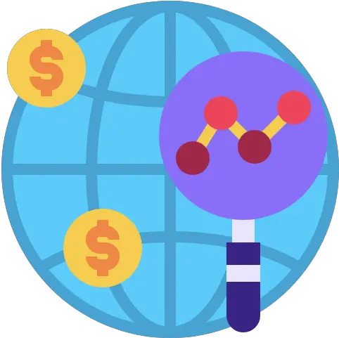 Globe Magnify Fine Currency Icons Dot Png Fine Icon