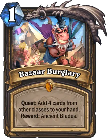 Hearthstone Saviors Of Uldum Review Gamereactor Bazaar Burglary Png Hearthstone Png