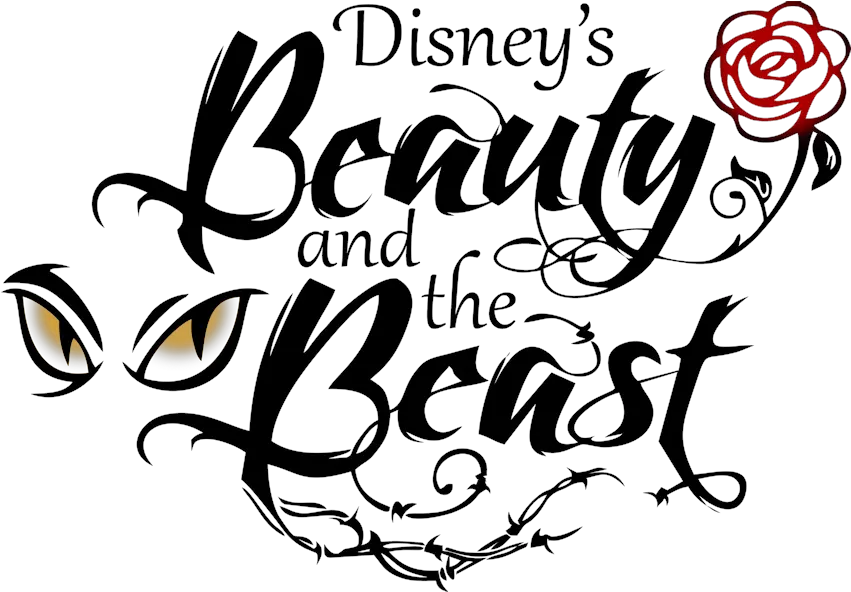 And The Beast Logo Drawing Png Image Beauty And The Beast Calligraphy Beauty And The Beast Logo Png