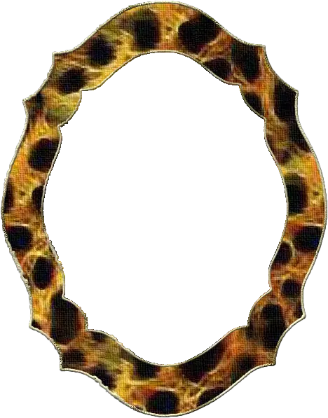 Frame Tags Animal Print Scrap Clipart Png Circle Cheetah Print Png