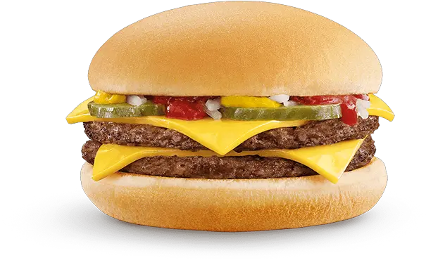 Download King Hamburger Double Mcdonald Double Cheeseburger Mcdonalds Png Cheese Burger Png