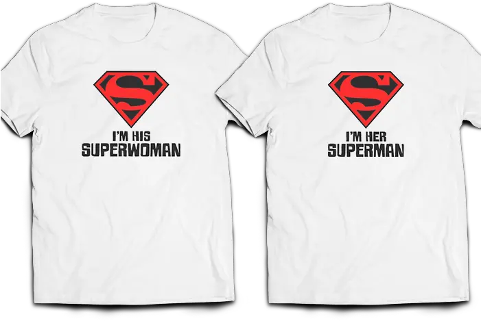 Superman U0026 Superwoman T Shirt Superman And Superwoman Shirts Png Superwoman Logo