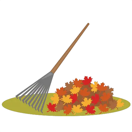 Raking Leaves Svg Cutting Files For Rake For Leaves Clipart Png Rake Png