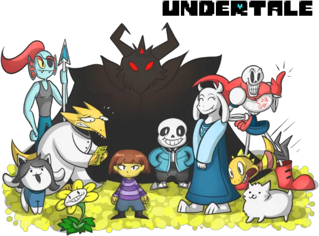 Undertale Coloring Pages Print And Colorcom All Undertale Characters In Color Png Undertale Logo Png