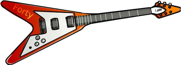 Library Of A Rock And Roll Guitar Electric Clipart Png Rock And Roll Png