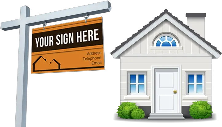 Real Estate Sign Installation U2013 Getting A House Appraised Png Sign Post Png