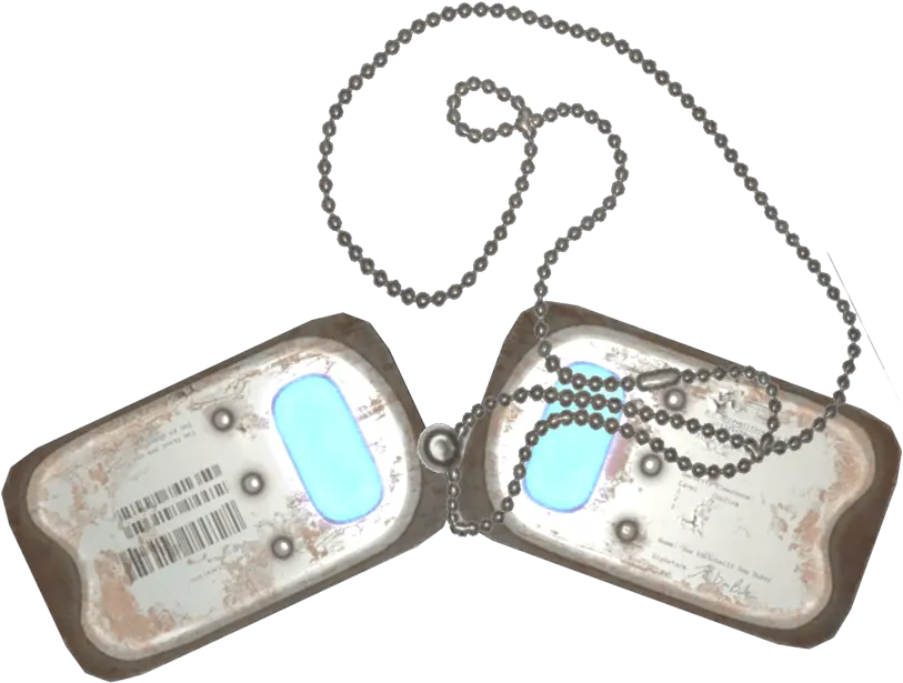 Dog Tags Fallout 4 The Vault Fallout Wiki Everything Fallout Dog Tag Png Dog Tags Png