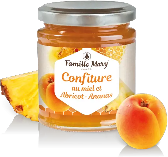 Apricot Grapefruit Honey Jam 1 Jar Confiture Au Miel Png Jelly Jar Png