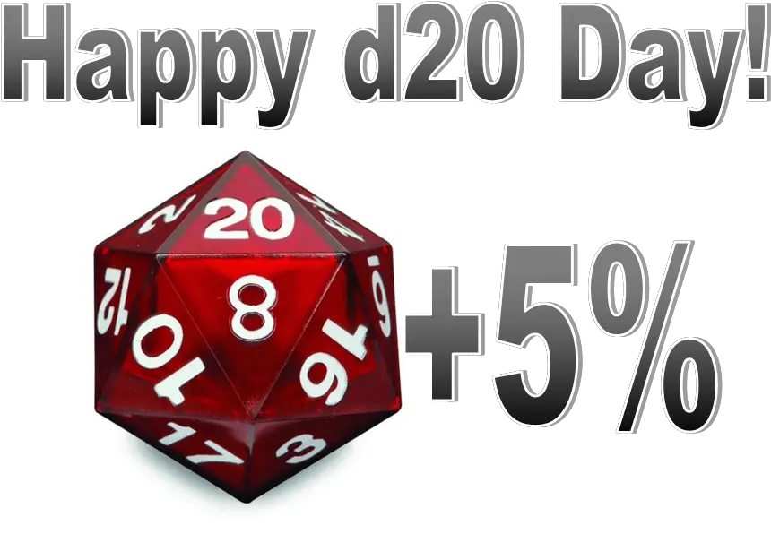 Download Hd Happy D20 Day D20 Critical Hit Die Transparent D20 Png D20 Transparent Background