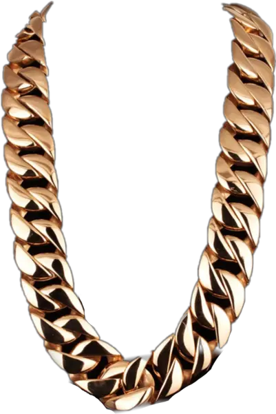 Heavy Cuban Miami Link Gold Chain Heavy Gold Chain Png Chain Png