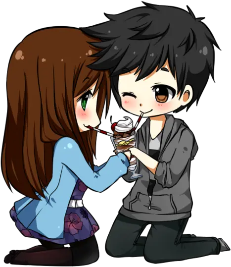 Anime Love Couple Png Photo Cute Anime Couple Chibi Anime Chibi Png