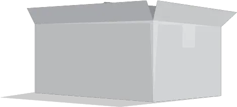 Open Rectangular White Cardboard Box Transparent Png U0026 Svg Horizontal Cardboard Box Png