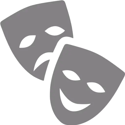 Gray Theatre Masks Icon Free Gray Mask Icons Transparent Theater Png Mask Icon