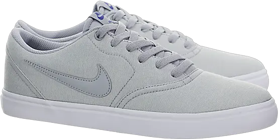 Nike Sb Check Solarsoft Canvas Premium 844493 005 Grey Skate Shoe Png Nike Check Png