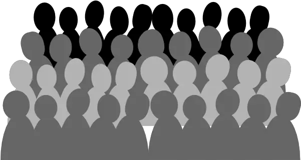 Audience Photo Reference Graphic Image Backdrops Crowd Clipart Black And White Png Crowd Silhouette Png