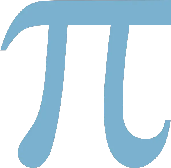 Pi Symbol In Blue Png Image Free Blue Pi Symbol Pi Png