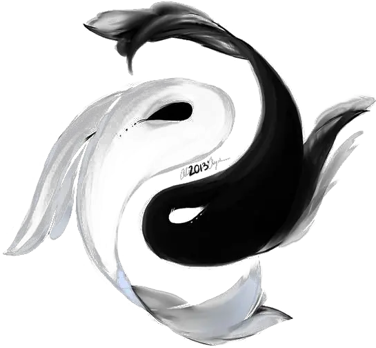 Download Koi And Tattoo Fish Yin Bagua Creative Clipart Png Tattoo Yin Yang Fish Koi Png