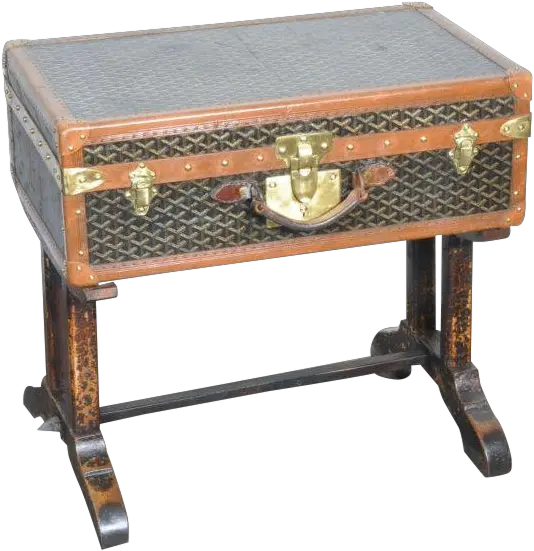 19th Century French Goyard Suitcase Coffee Table Png Goyard Logo