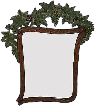 Bettis Brooke Grapevine Carved Hanging Wall Mirror Decorative Png Hanging Vines Png