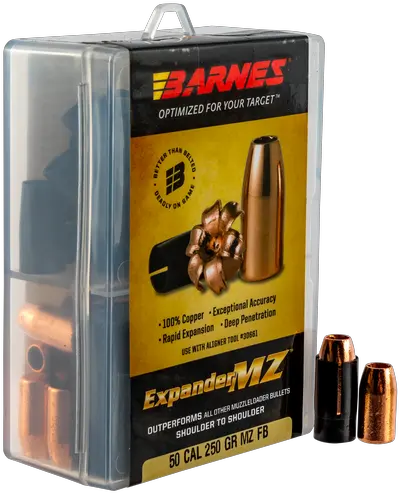 Barnes Bullets 30577 Expander Mz 50 Black Powder 250 Gr 24 Bullet Png Bullet Belt Png