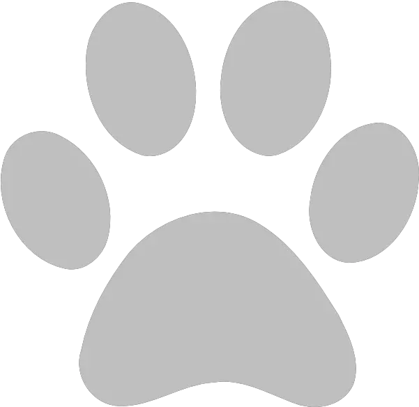 Paw Print Outline Grey Paw Print Clip Art Png Paw Print Png