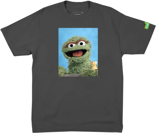 Grouch Pepper Iron Grey Tee Short Sleeve Png Oscar The Grouch Transparent