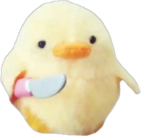 Duck Knife Png Chicken With Knife Meme Knife Transparent