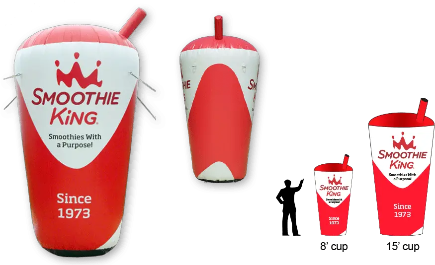 Smoothie King Inflatable Cup Smoothie King Png Smoothie King Logo
