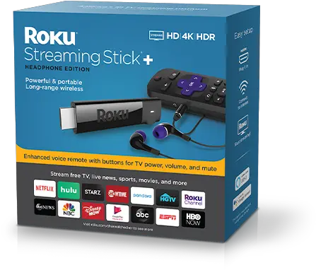 Roku Streaming Stick Headphone Edition Powerful And Png Logos