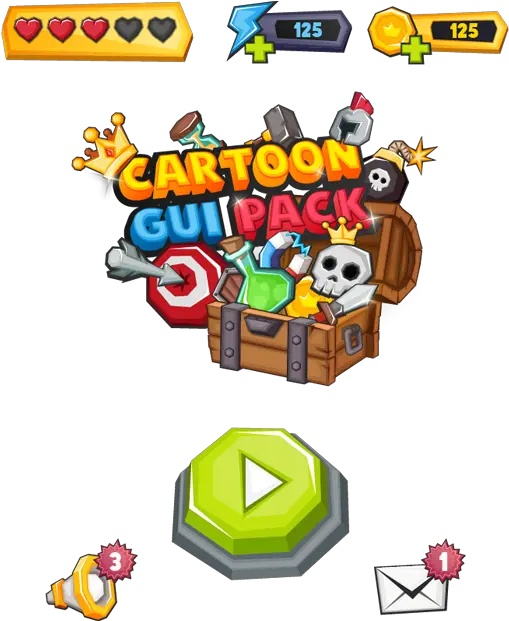 Cartoon Gui Pack Cartoon Gui Pack Png Geometry Dash 100 Chests Icon