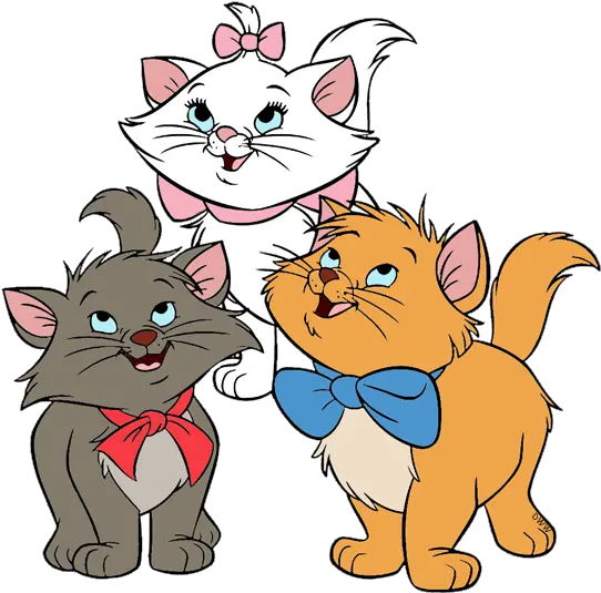 Berlioz Marie Toulouse The Aristocats Aristocats Kittens Aristocats Clipart Png Kitten Transparent Background