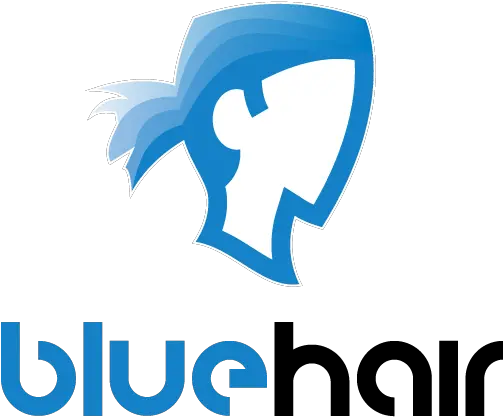 Blue Hair Logo Graphic Design Png Hair Logo