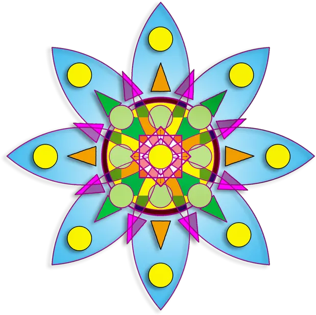 Simple Mandala U2014 Steemit Circle Png Simple Flower Png