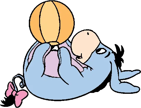 Baby Pooh Clipart Micimackó Baba Füles Rajzok Png Eeyore Transparent