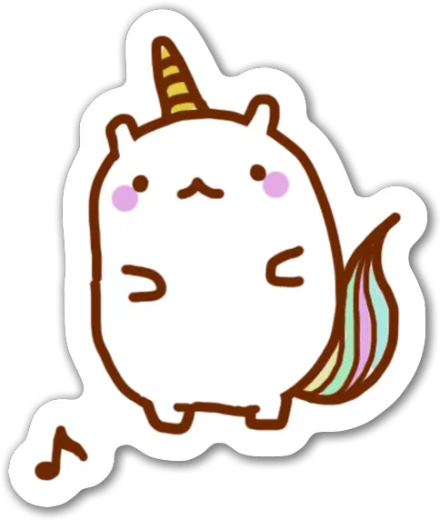 Cute Magical Unicorn Stickerapp Illustration Png Cute Unicorn Png