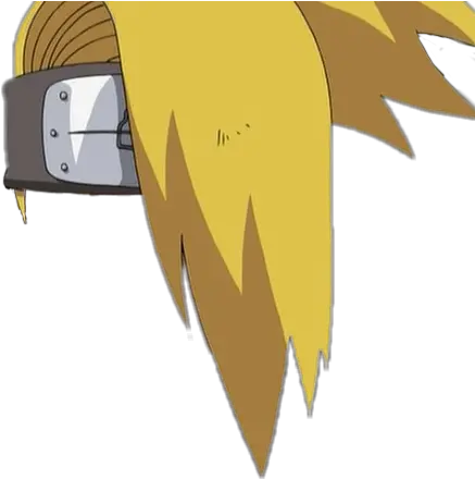 Deidara Anime Animemanga Hair Sticker Naruto Deidara Png Naruto Hair Png