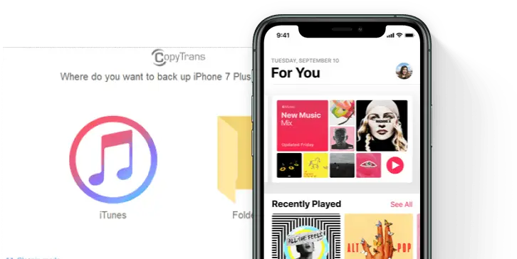 Copytrans Transfer Music From Iphone To Computer Apple Music For You Screen Png Itunes 9 Icon