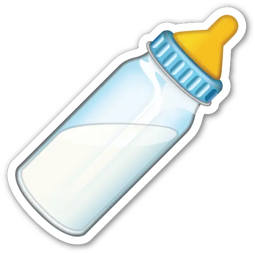 Baby Bottles Emoji Infant Sticker Transparent Baby Bottle Png Baby Bottle Png