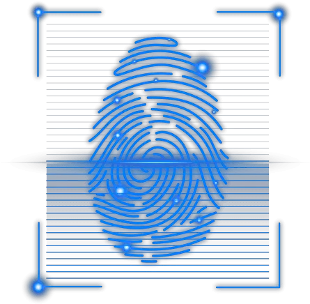 Fingerprint Scanner For Biometric Access Control And Security Vertical Png Fingerprint Icon Vector