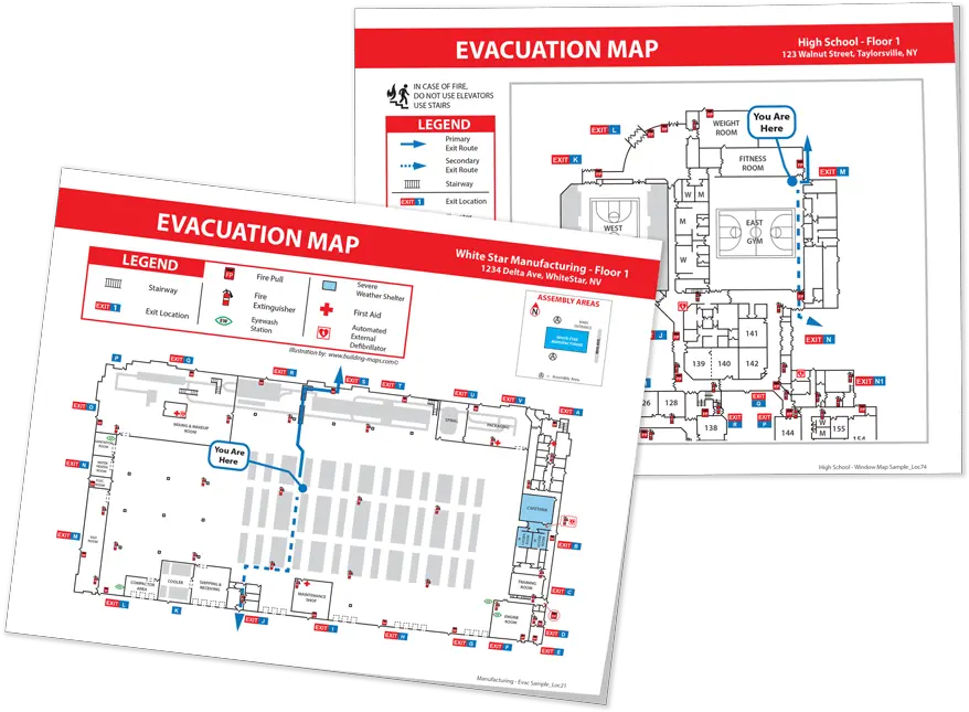 Fire Evacuation Maps Safety Building Building Fire Maps Png Factory Map Icon