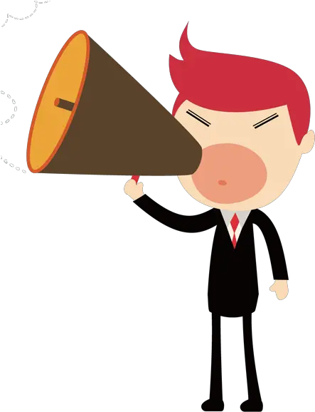 Cartoon Man Png File Hd Clipart Clipart Shouting Png Megaphone Png