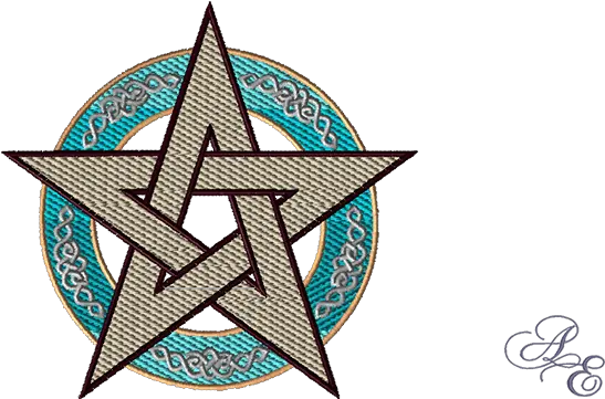 Art Of Embroidery Celtic Pentagram Small Machine Pentagram Vector Png Pentagram Transparent