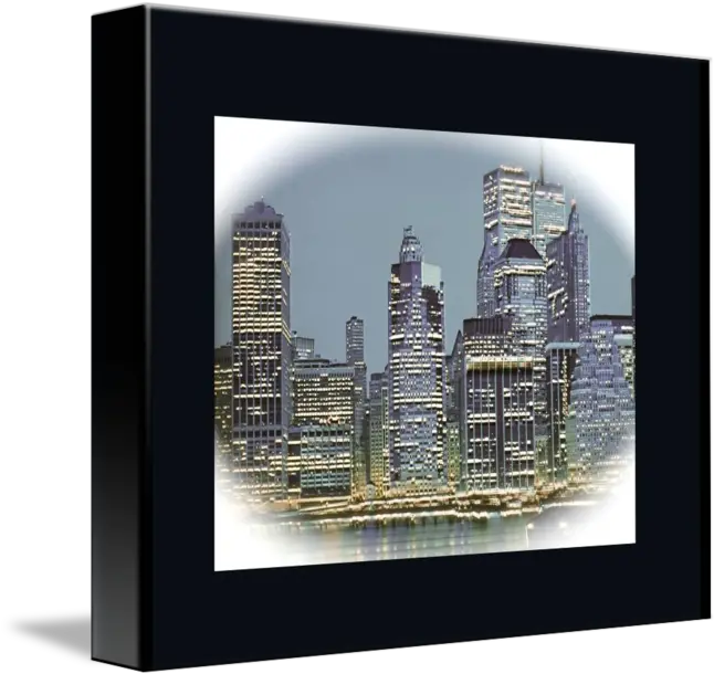 Nyc Skyline Lower Manhattan Last Century By Frank Reginella Poster Frame Png Nyc Skyline Png