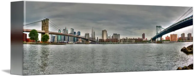 Pan Nyc Skyline Bridges By Michael Klement Brooklyn Bridge Park Wedding Png Nyc Skyline Png