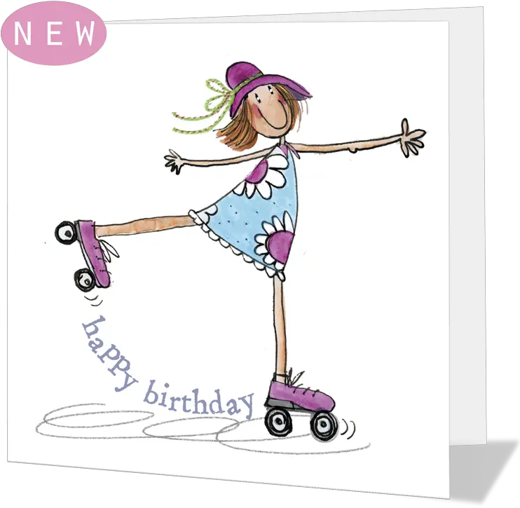 Download Happy Birthday 4bcef2f63ec6c Happy Birthday Happy Birthday Roller Skater Png Roller Skates Png
