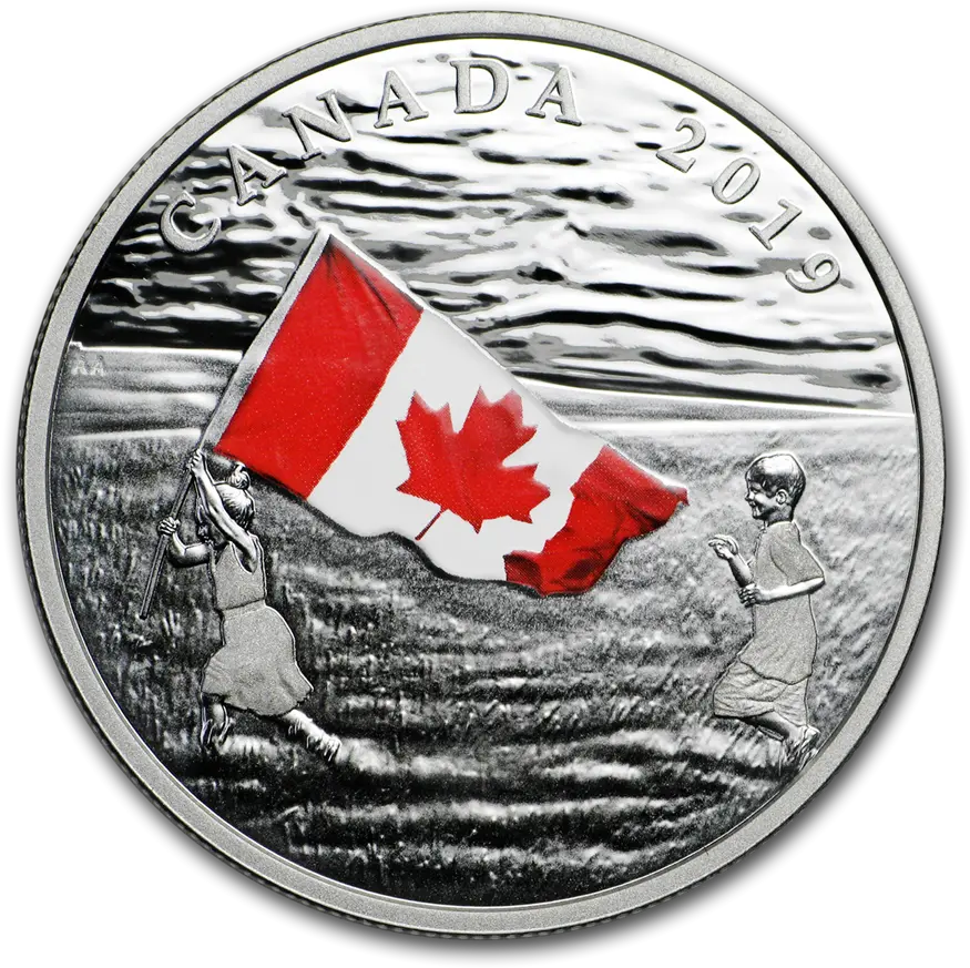 2019 Canada 1 Oz Silver 20 The Canadian Flag Canada Flag Png Canada Flag Png