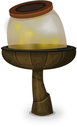 Glass Container Fireflies End Table Png Fireflies Png