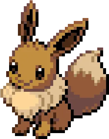 Pokemon Eevee Sprite Png Image With No Pixel Art Eevee Eevee Png