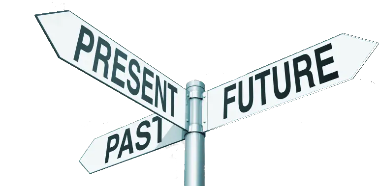 Technology Trends Past Present Future Street Sign Full Future Png Transparent Street Signs Png