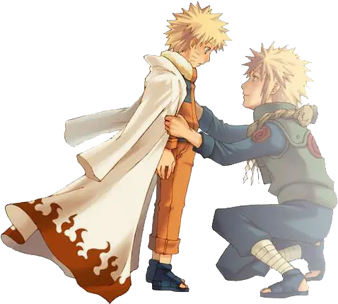 Naruto Minato 4th Hokage And Naruto Naruto Hokage Png